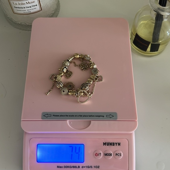 14k Pandora snake charm bracelet - Picture 4 of 4